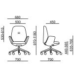 Uredska stolica MUNNA MU3101.15 RIM - Slika 2
